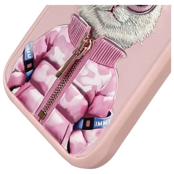 Nimmy Mobilskal till iPhone 16 Pro Max Cool & Cute 2.0 Cat - Rosa Rosa