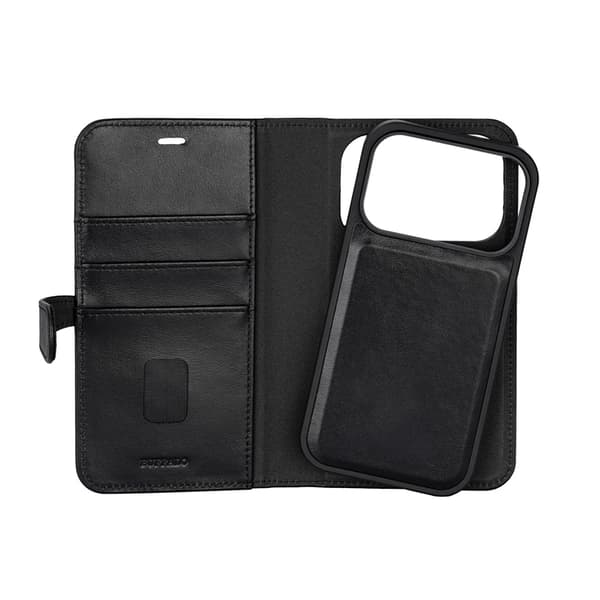 BUFFALO iPhone 17 Pro Pung Taske MagSafe 2-i-1 3 Kort - Sort Svart