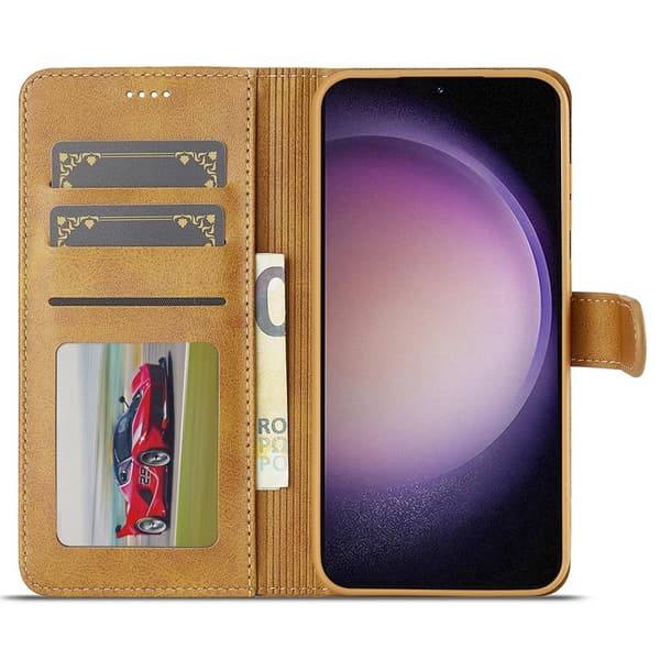 LC.IMEEKE Samsung Galaxy A26 5G Plånboksfodral Konstläder - Gul