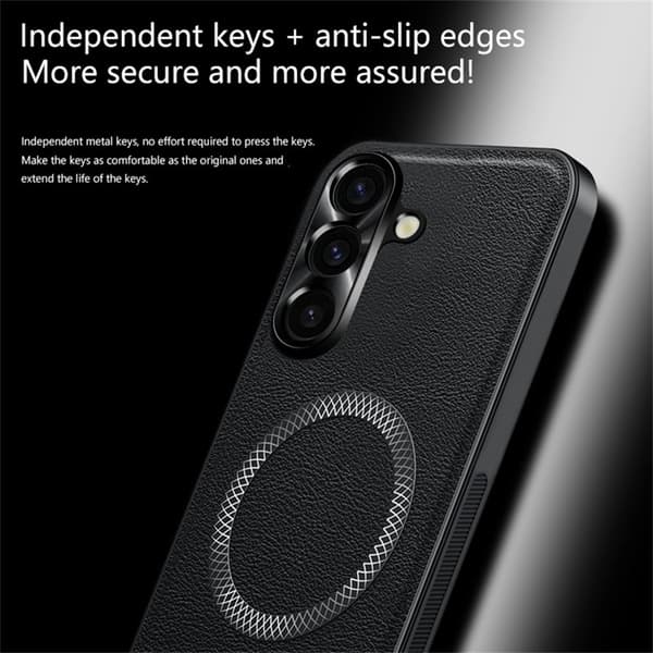 Mobilskal till Samsung Galaxy A55 5G PU Läder Skydd - Brun