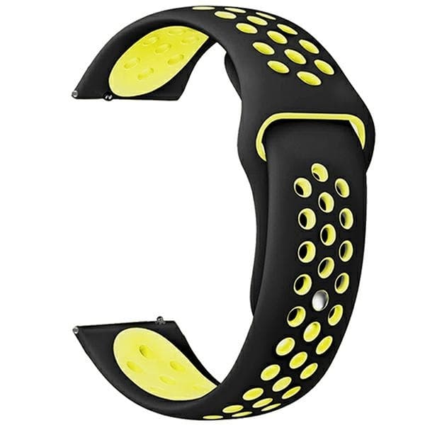 Beline Galaxy Watch 3 (45mm) Armband Sport Silikon - Svart/ Gul