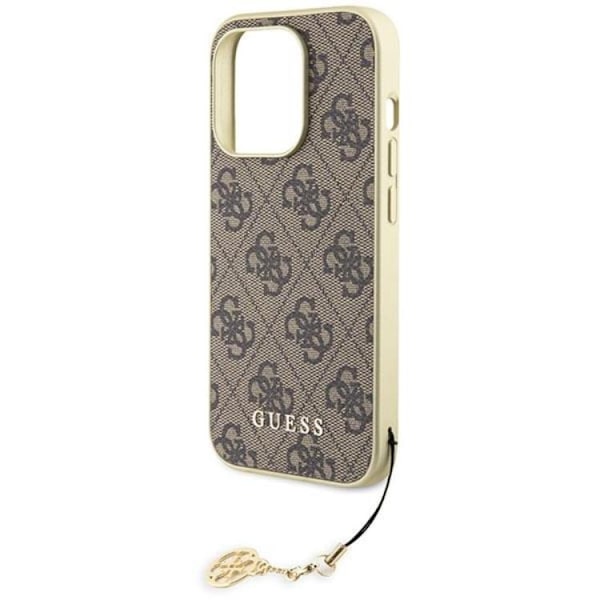Guess iPhone 15 Pro Mobilskal Charms Collection - Brun