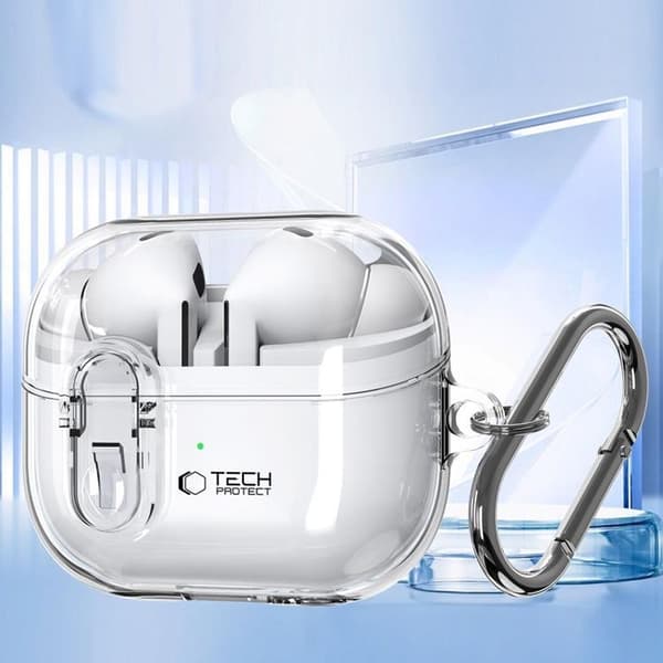 Tech-Protect Samsung Galaxy Buds 3/3 Pro Etui Flexair - Klar Transparent
