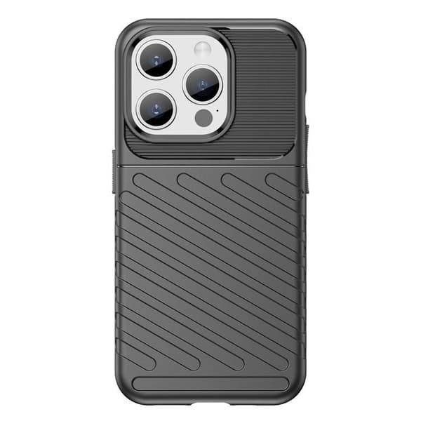 Mobilskal till iPhone 15 Pro Max Twill Thunder - Svart Svart