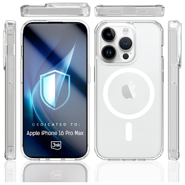 3MK Mobilskal till iPhone 16 Pro Max MagSafe Armor - Clear