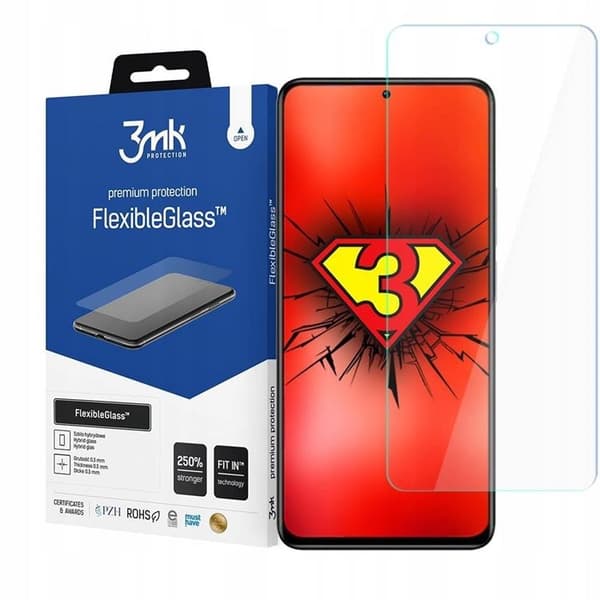3MK Xiaomi Redmi Note 11 Pro Plus 5G Hybrid Okrossbart Glas FlexibleGlass Transparent