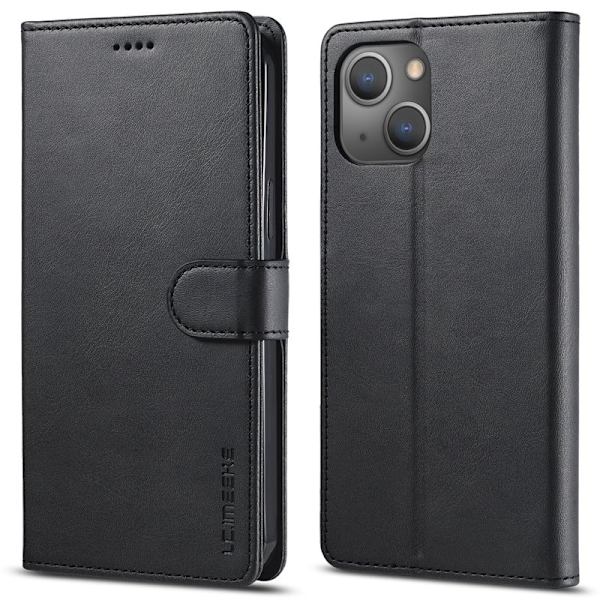 LC.IMEEKE Plånboksfodral iPhone 15 Plus - Konstläder - Svart