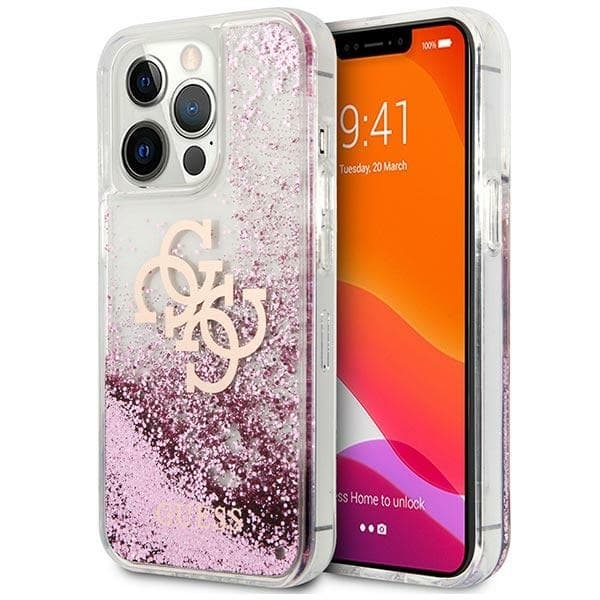 Guess telefontaske til iPhone 13 Pro Max MagSafe 4G Glitter Liquid