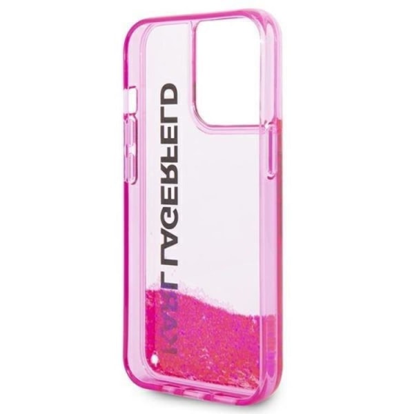 Karl Lagerfeld iPhone 14 Pro Max Case Liquid Glitter Elong - Rose