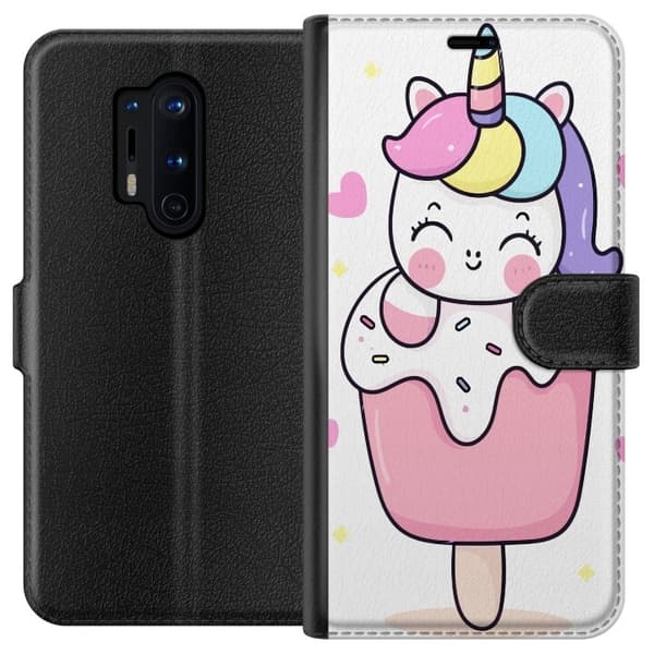 Pungcover til OnePlus 8 Pro med Glad enhjørning
