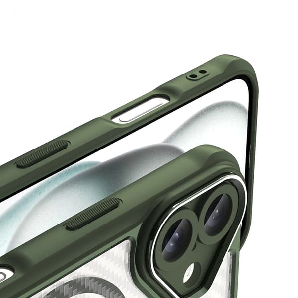 Mobilskal till iPhone 16 Plus MagSafe Silikon Leading - Grön Grön