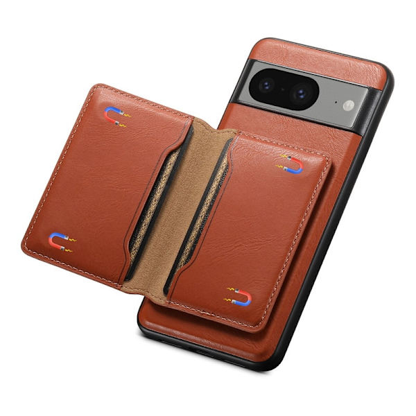 DENIOR Google Pixel 8 Plånboksfodral Konstläder Brun
