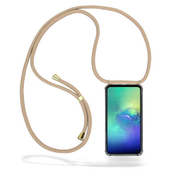 Boom Galaxy S10e mobilhalsband skal - Beige Cord