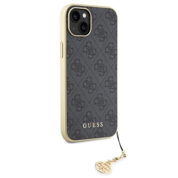 Guess iPhone 15 Plus Mobilcover 4G Charms Kollektion - Grå