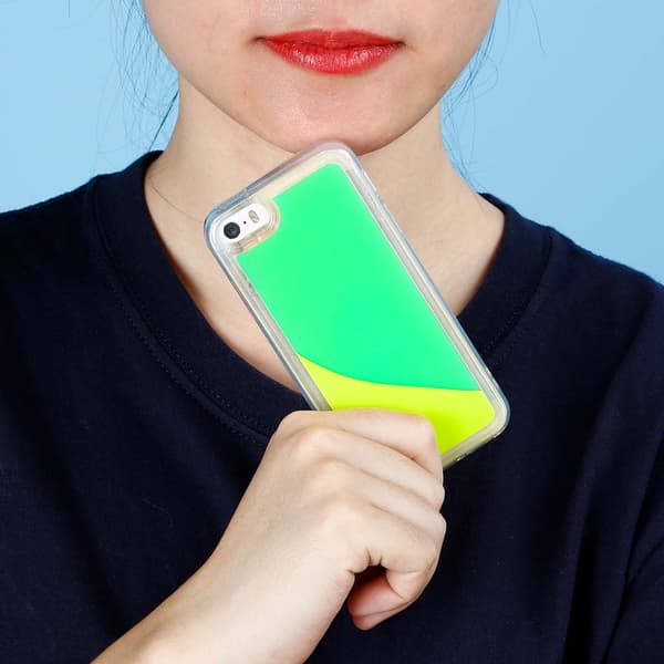 Liquid Neon Sand skal till iPhone 7 Plus & iPhone 8 Plus - Grön Grön