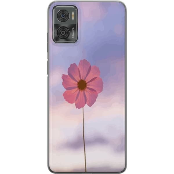 Mobilskal till Motorola Moto E22i med Rosa blomma