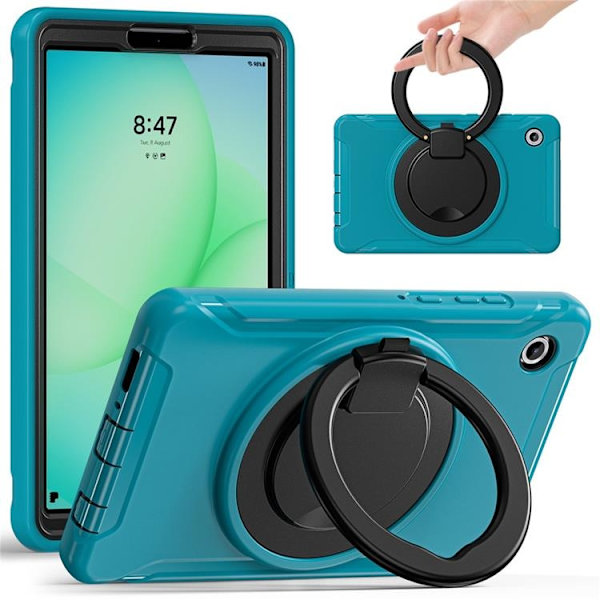 Mobilskal till Galaxy Tab A11 Rotary Kickstand Handle - Blå Blå