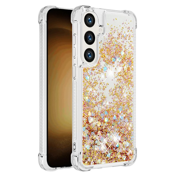 Mobilskal för Samsung Galaxy S26 Plus TPU Glitter Shockproof - Guld
