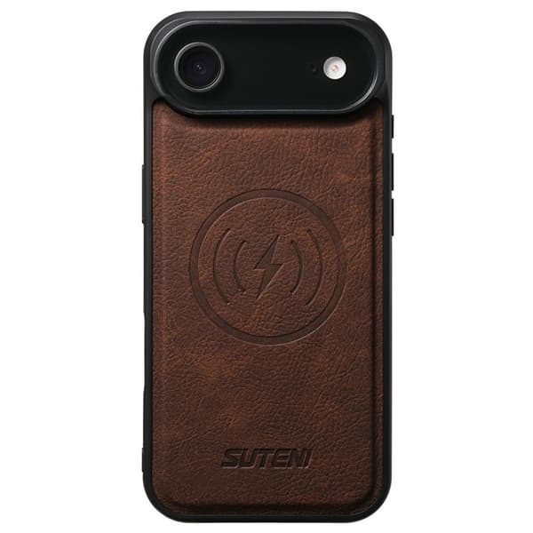 SUTENI Mobilskal till iPhone Air MagSafe Litchi Texture - Brun Brun