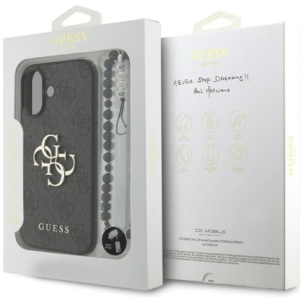Guess Mobilskal till iPhone 17 4G Strap 4G Classic Logo - Svart Svart