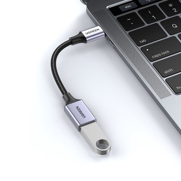 Ugreen USB-C Hane Till USB Hona 3.0 OTG Kabel 0.15m - Svart