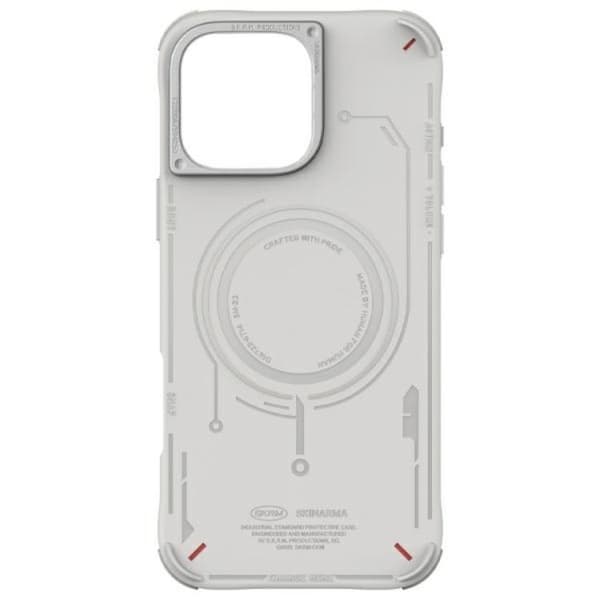 Skinarma Telefontaske til iPhone 16 Pro Max MagSafe Mecha - Lysegrå Grå