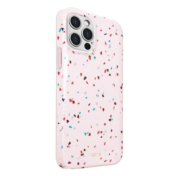 UNIQ Coehl Terrazzo MobiliPhone 12 Pro Max Skal - Rosa Rosa