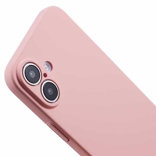 Mobilskal till iPhone 16 Skin-Touch Rubberized PC - Rosa Rosa