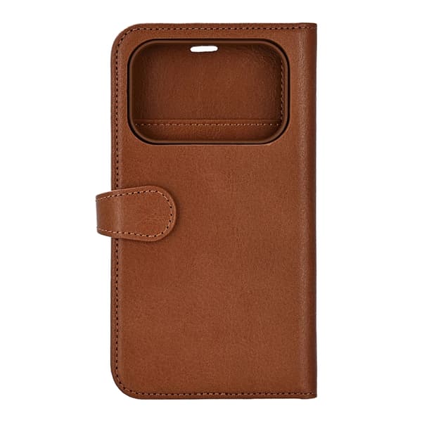 BUFFALO iPhone 17 Pro Plånboksfodral MagSafe 2-i-1 3 Kort - Brun Brun