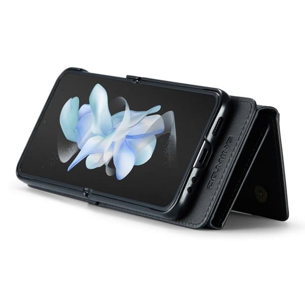 DG.MING Samsung Galaxy Z Flip4 Plånboksfodral RFID-Skydd Svart