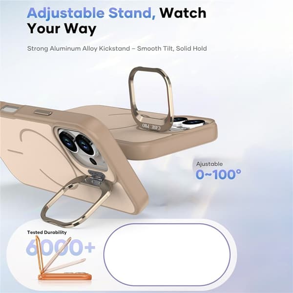 Mobilskal till iPhone 17 MagSafe Skin-Touch Kickstand - Blå Blå