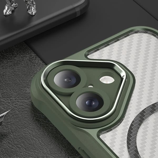Mobilskal till iPhone 16 Plus MagSafe Silikon Leading - Grön Grön