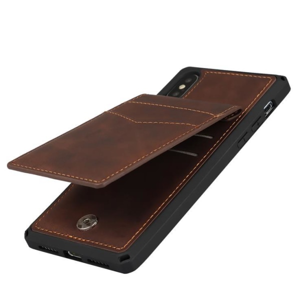 Kansi paikkalla iPhone X/Xs:lle - ruskea Brown