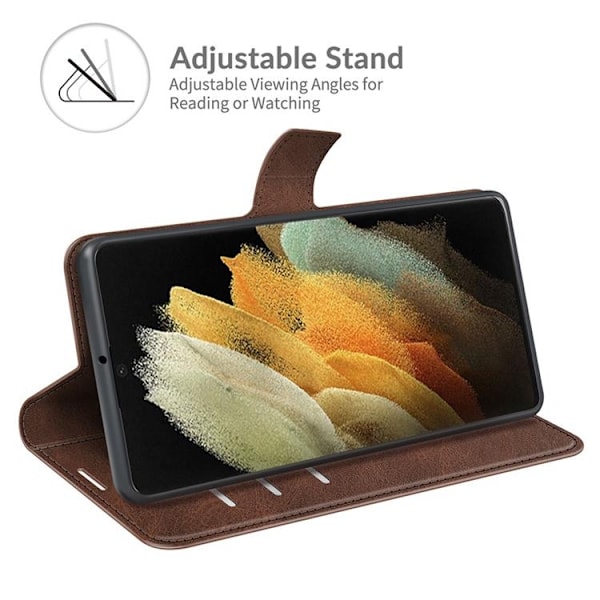 Flip Folio Fodral Galaxy S22 Plus - Coffee Brun
