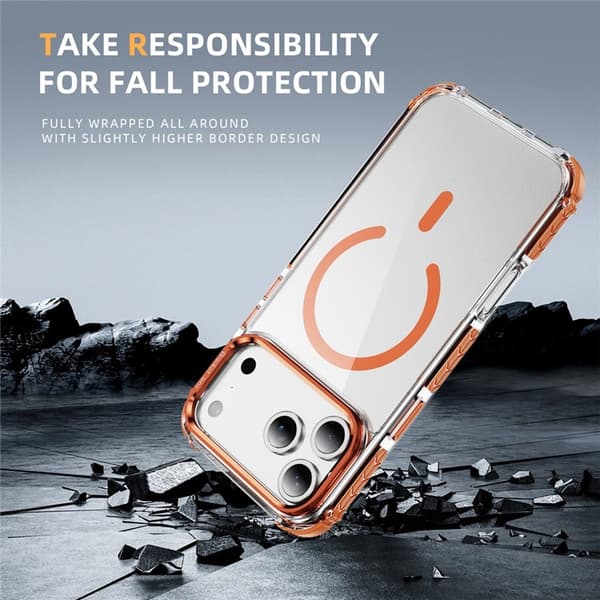 Mobilskal till iPhone 17 Pro Max MagSafe Kickstand - Orange Orange