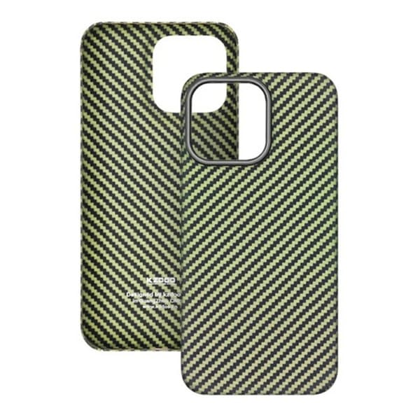 KZDOO Mobilskal till iPhone 16 Pro Max Aramid Fiber - Grön