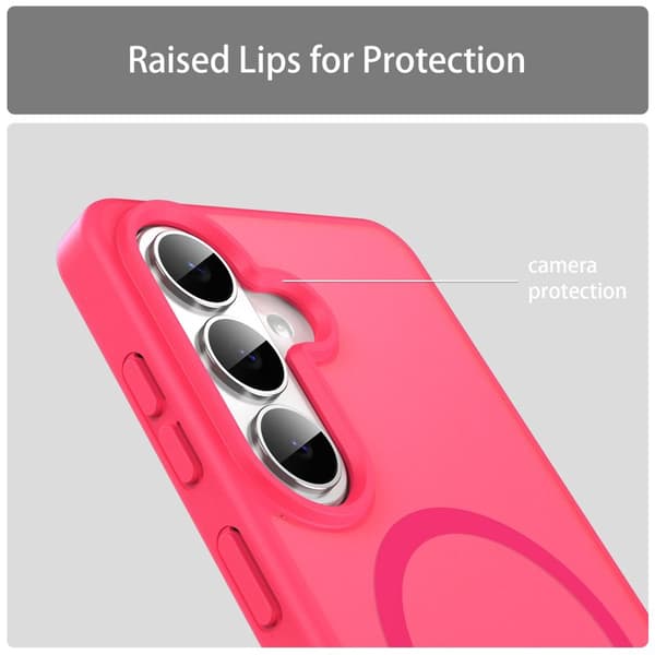 Mobilskal för Samsung Galaxy S26 Magnetiskt TPU + PC - Rosa