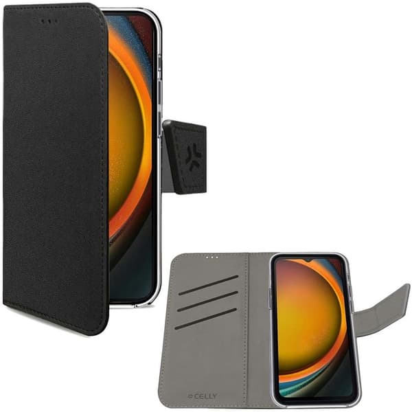 Celly Galaxy XCover 7 Pung Etui Wally - Sort Black