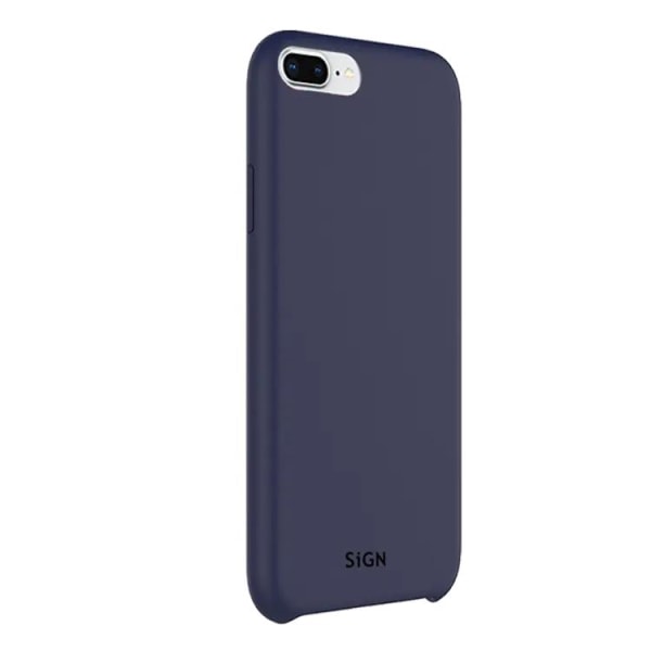 SiGN iPhone 7/8 Plus Skal Liquid Silicone - Blå
