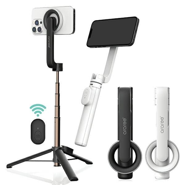 Araree Selfiestick MagSafe Tripod Bluetooth Magfie Pod - Svart Svart