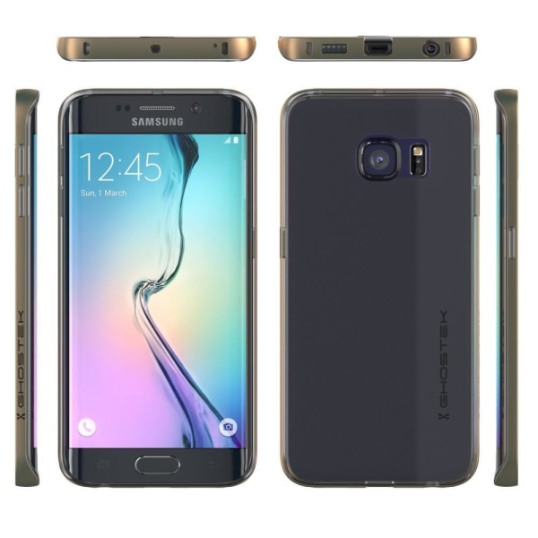 Ghostek viittakuori Samsung Galaxy S6 Edge -puhelimelle - kultaa