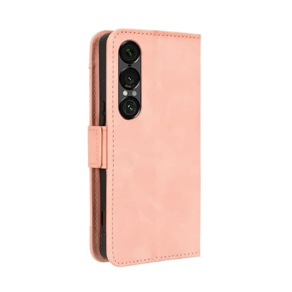 Sony Xperia 1 VII Plånboksfodral Konstläder - Rosa Rosa