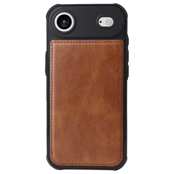 iPhone Air Konstläder Plånboksfodral Detachable Zipper - Brun Brun