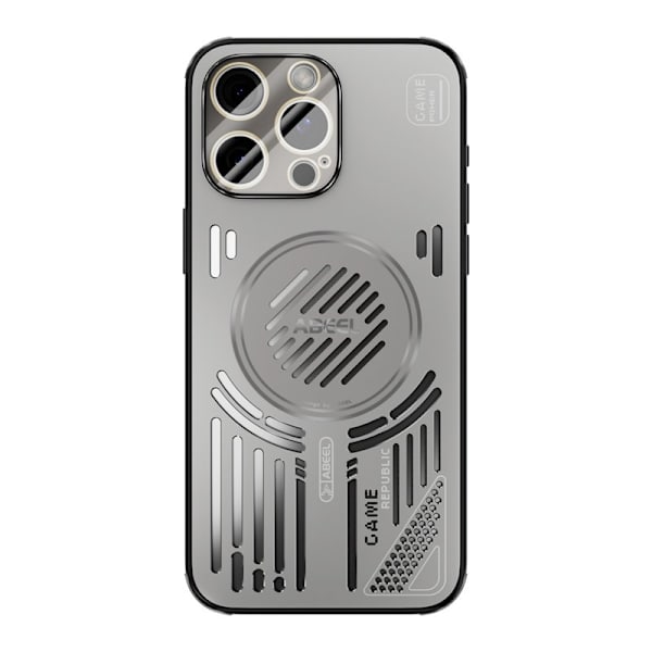 ABEEL Mobilskal till iPhone 14 Pro Max Aluminium + PC + TPU - Grå