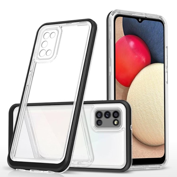 3in1 Galaxy A03s Skal Frame gel - Svart Svart