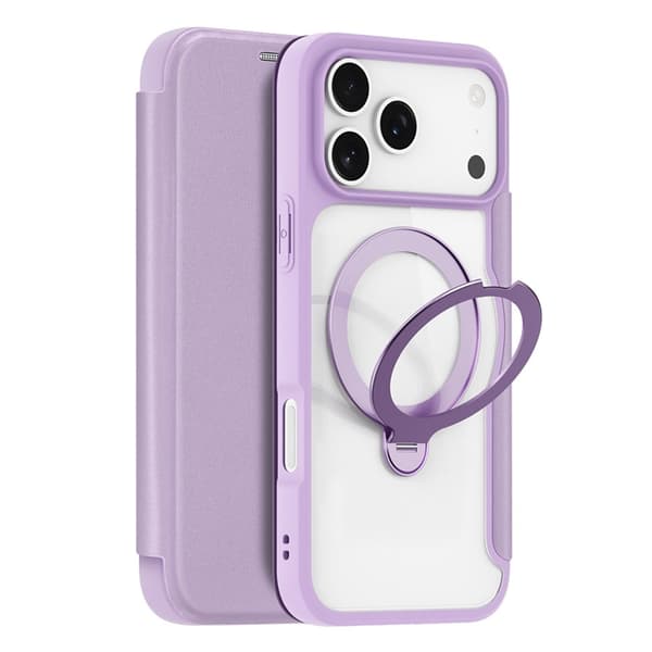 Dux Ducis iPhone 17 Pro Max Plånboksfodral MagSafe Skin X Pro Lila