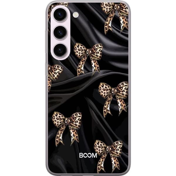 Telefontaske til Samsung Galaxy S23+ med Leopard sløjfe
