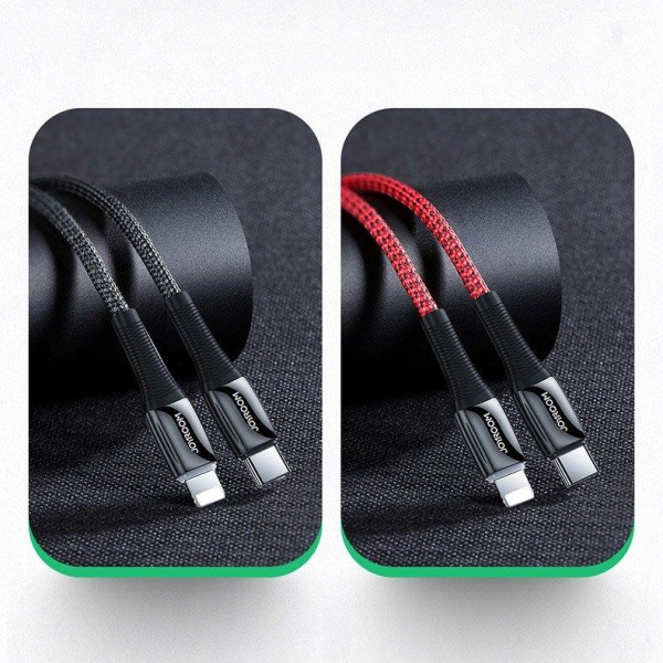 Joyroom Lightning -kaapeli USB-C 20W 2,4A 1,2m - punainen Red