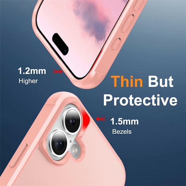 Mobilskal till iPhone 17 MagSafe TPU+PC Kickstand - Rosa Rosa