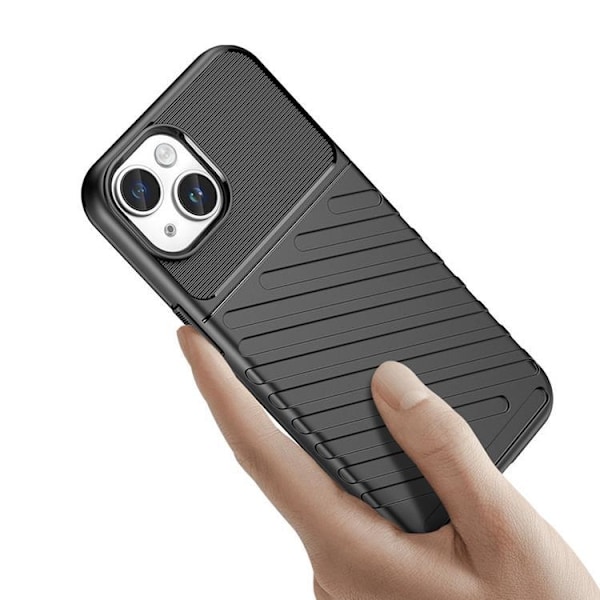 iPhone 15 Mobilskal Thunder Armored - Svart Svart